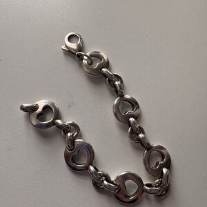 Tiffany & Co. Silver Heart Circle Bracelet